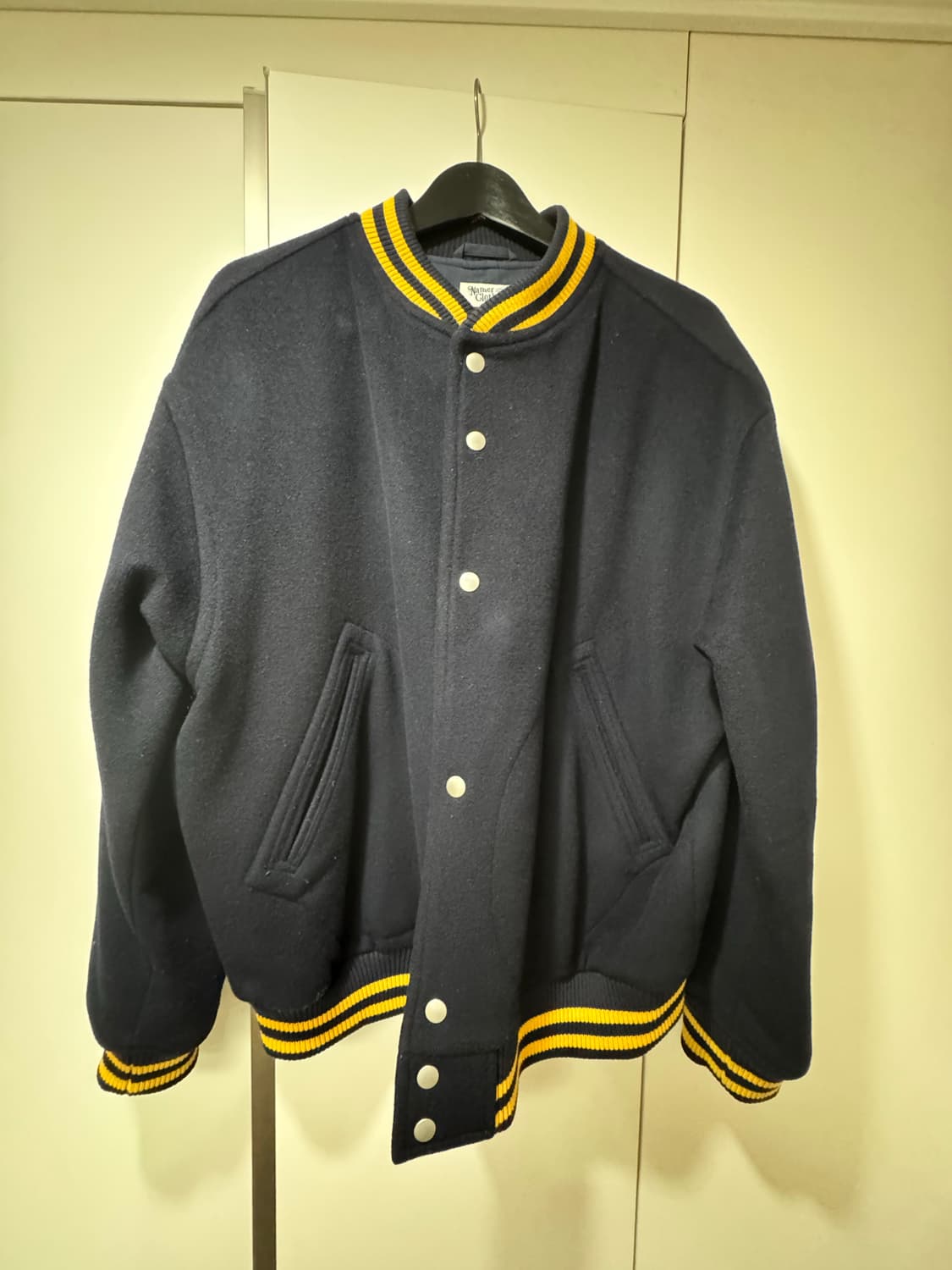 네이머클로딩 울 바시티 자켓 네이비 XL 상품이미지1