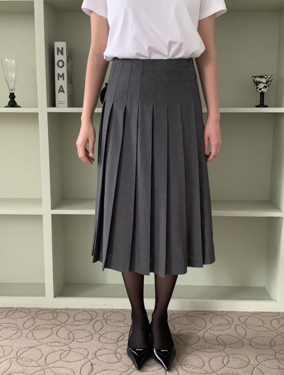 샵오레 플리츠 스커트  상품이미지2
