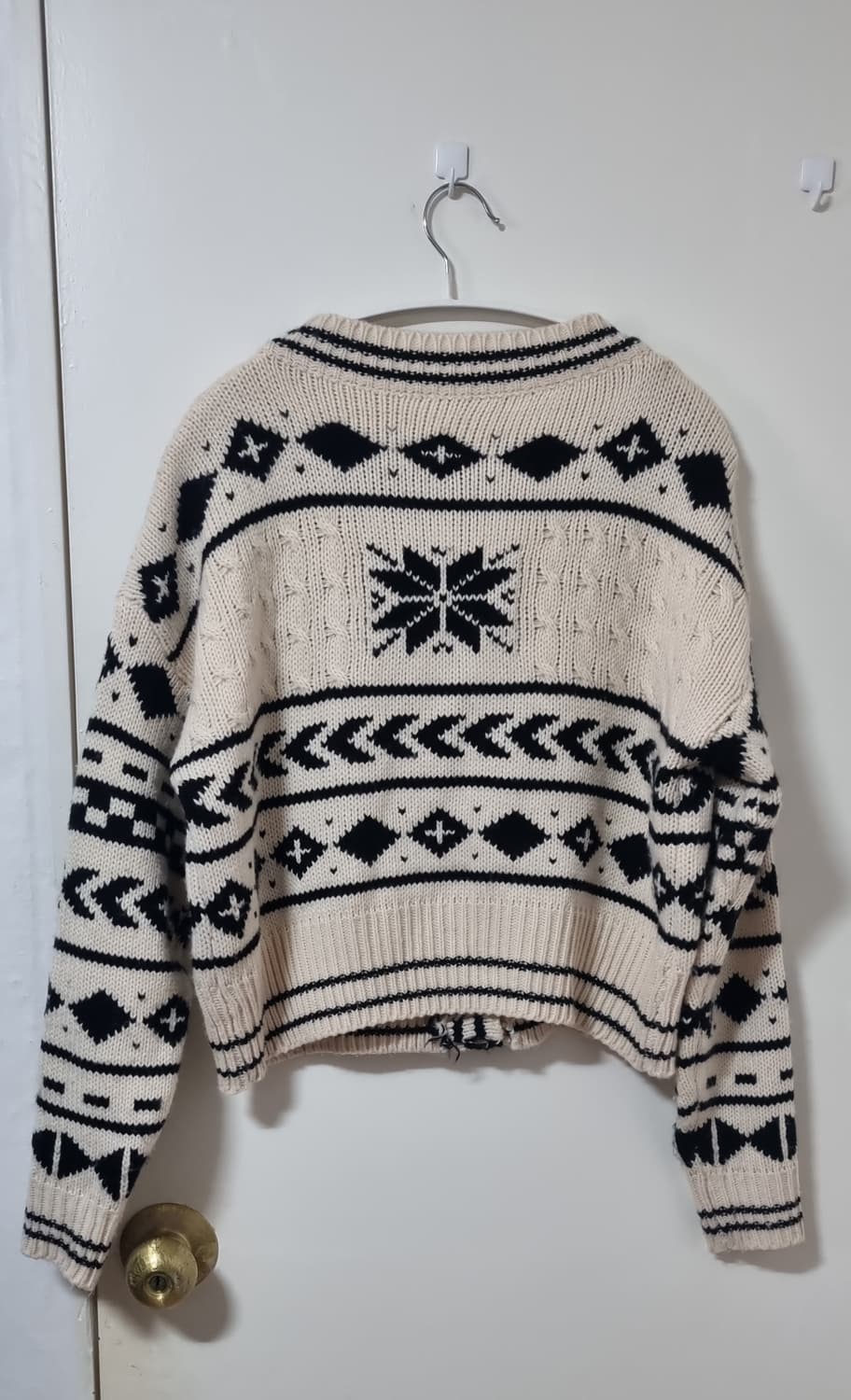 노르딕 패턴 니트 가디건 새옷 상품이미지2