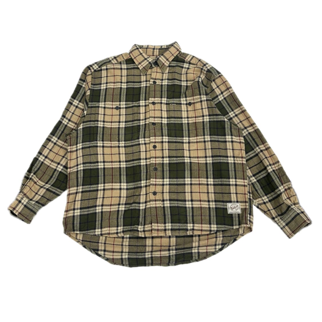 울리치 카키 체크 오버핏 셔츠 가을 시티보이 아메카지 보헤미안 상품이미지2