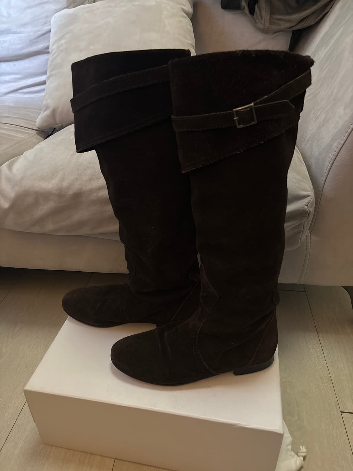 Vintage 스웨이드 레더부츠 상품이미지4