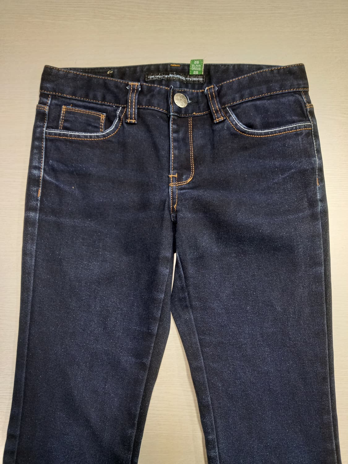 26 GLAMOROUS Kor 두꺼운 스판 슬림일자진 진청 26-608 상품이미지3