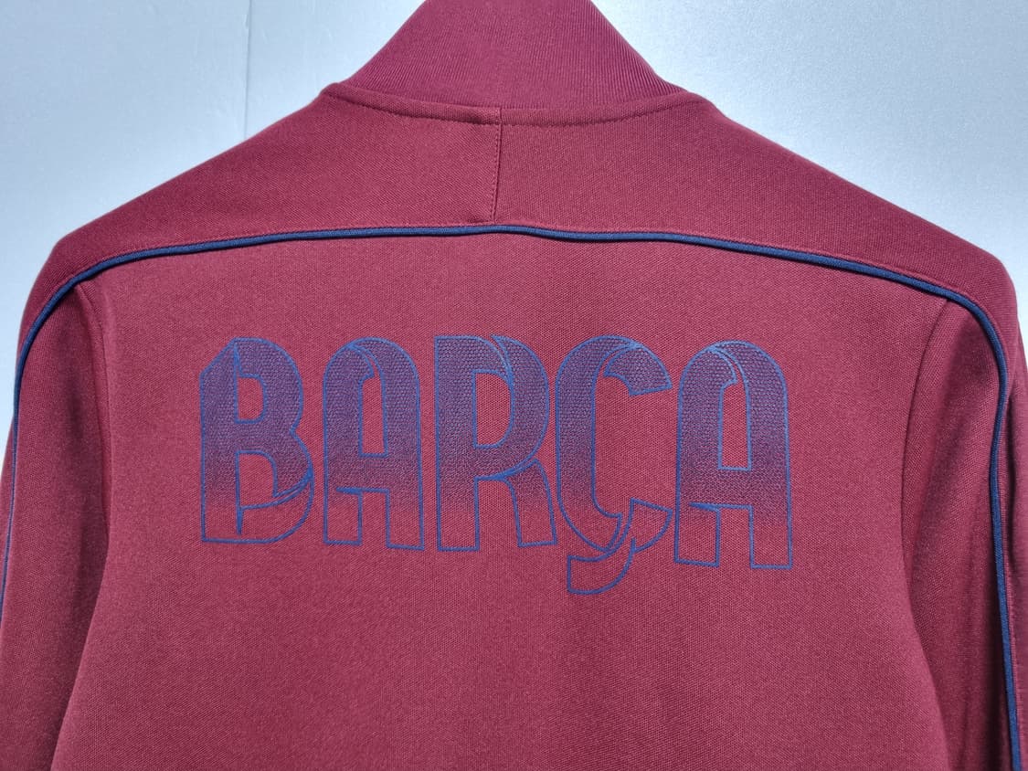 남성 나이키 FCB FC 바르셀로나 바르샤 버건디 트랙탑 져지 축구복 상품이미지8
