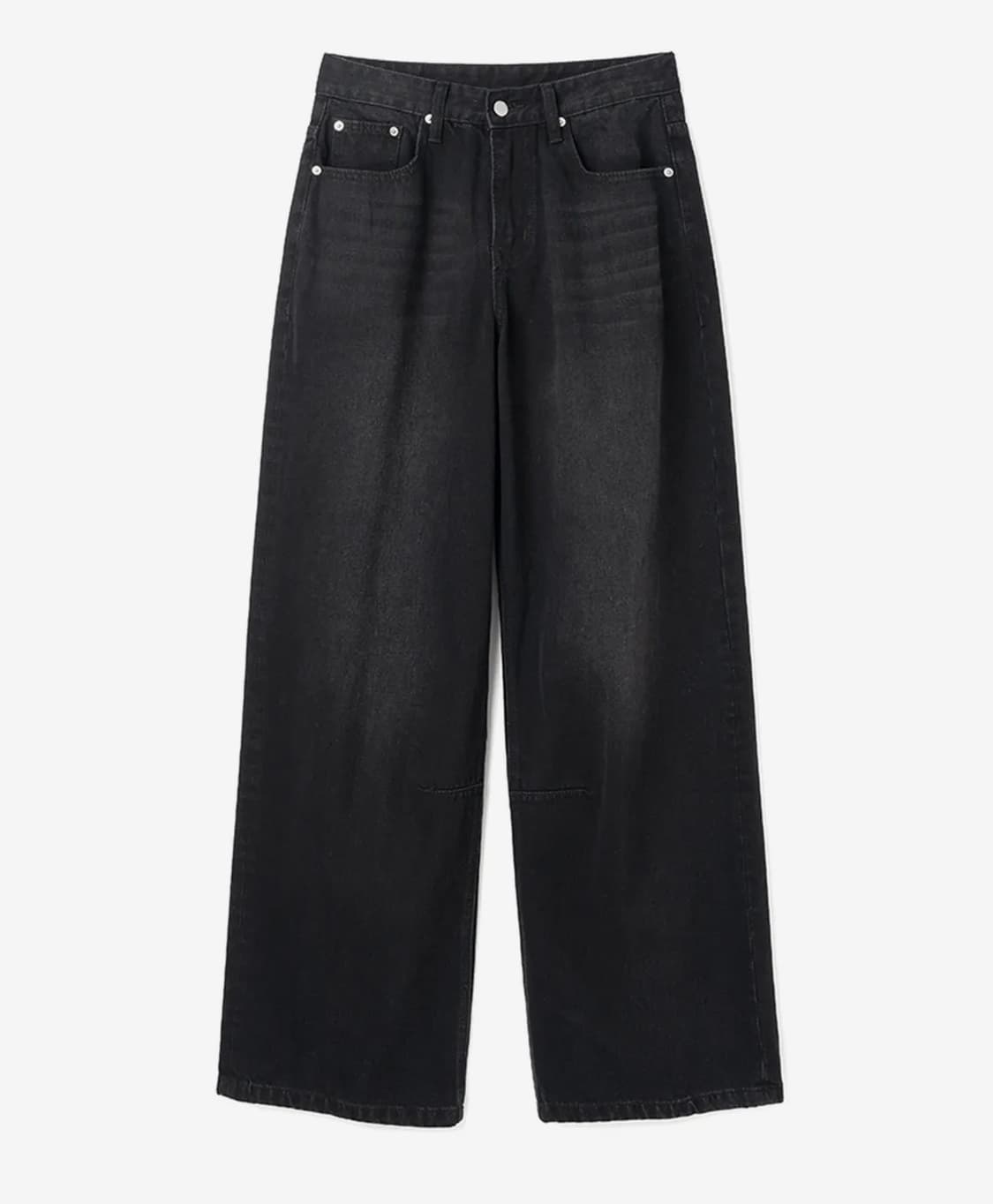 밀로우먼 빈티지 와이드 데님 팬츠 [블랙] 상품이미지2
