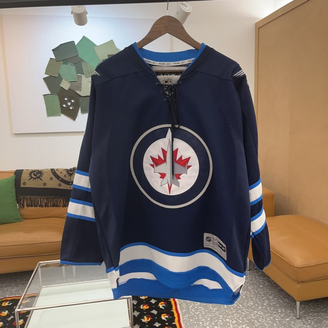 리복 NHL위니펙 제츠 블록코어 하키  오버핏 롱슬리브 L C06701 상품이미지3