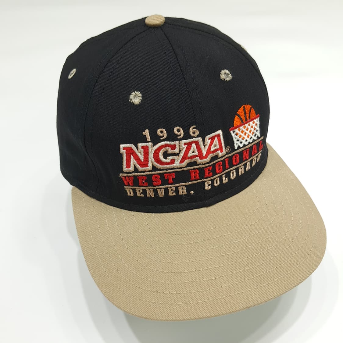 USA Made 90s NCAA 바스켓볼 투톤 볼캡 P1577 상품이미지2