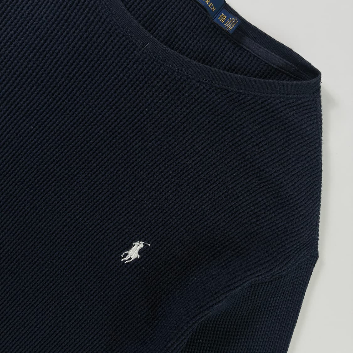 Polo  폴로 랄프로렌 자수 코튼 네이비 와플 니트  상품이미지3
