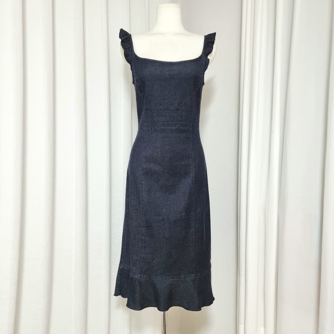 모스키노 JEANS 프릴포인트 데님 원피스 (44-55) 상태좋음 상품이미지1
