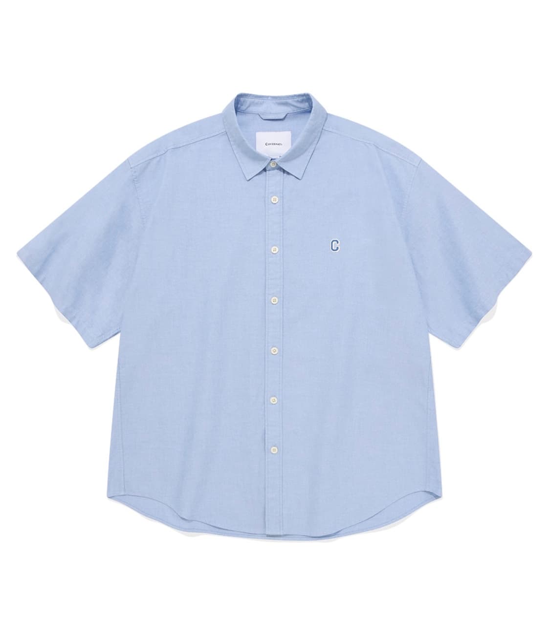 커버낫 C 로고 옥스포드 하프 셔츠 라이트 블루 - L 상품이미지1