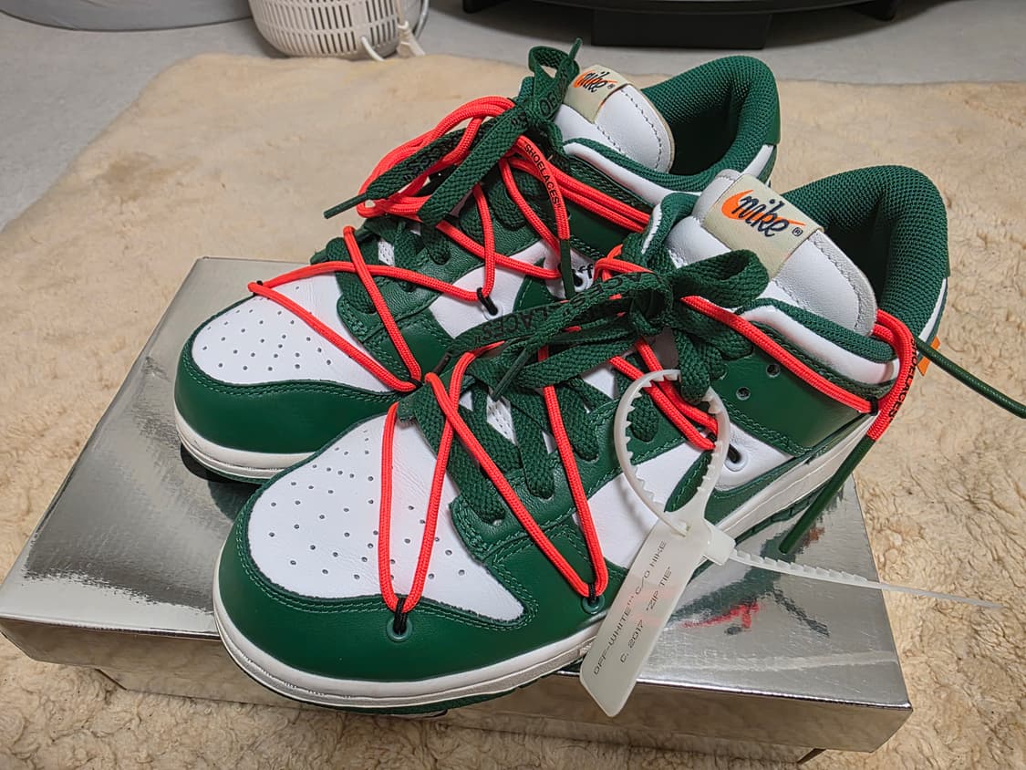 나이키 오프화이트 덩크 그린 270 상품이미지1