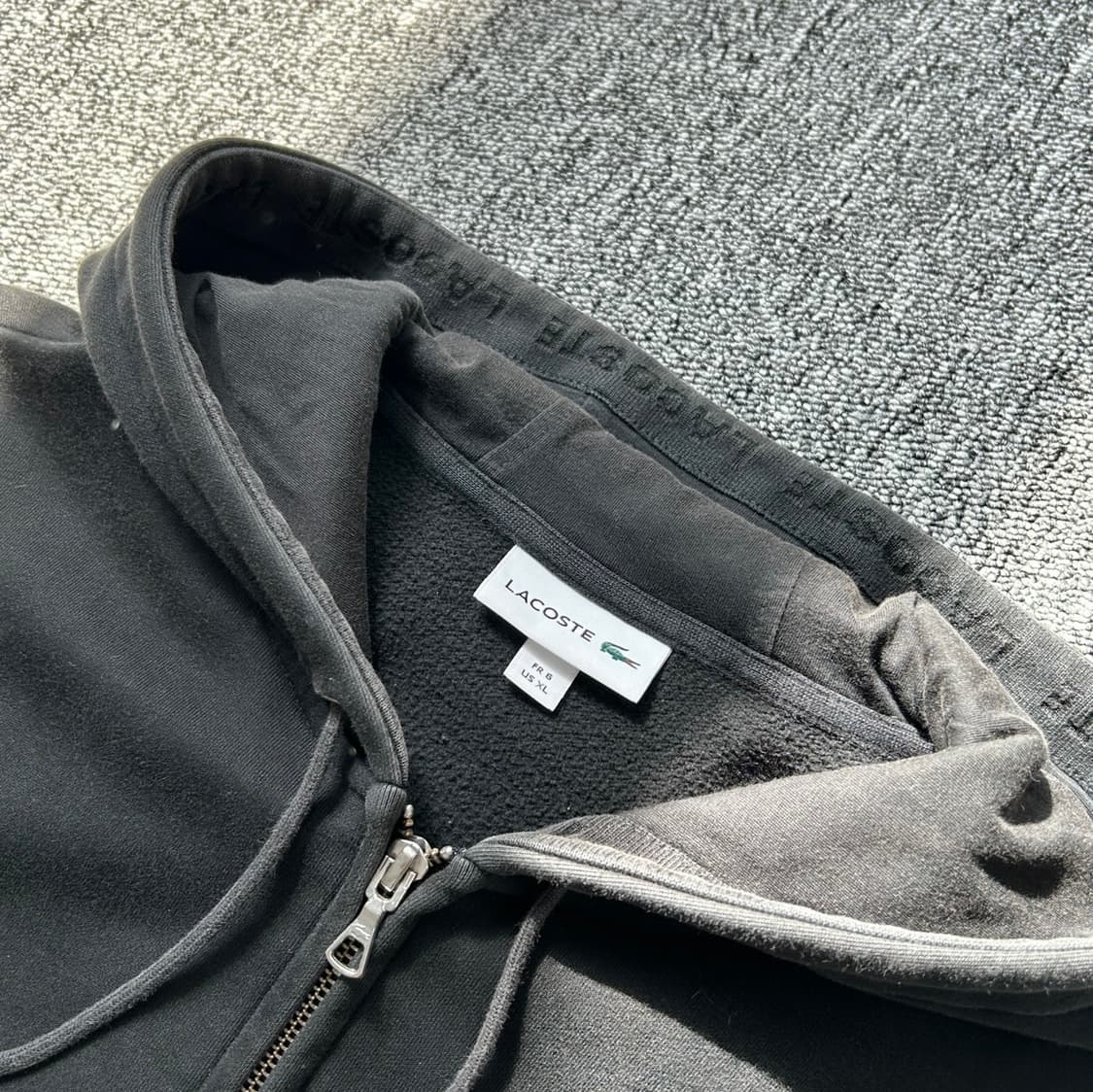 라코스테 자수로고 기모 후드집업  상품이미지6