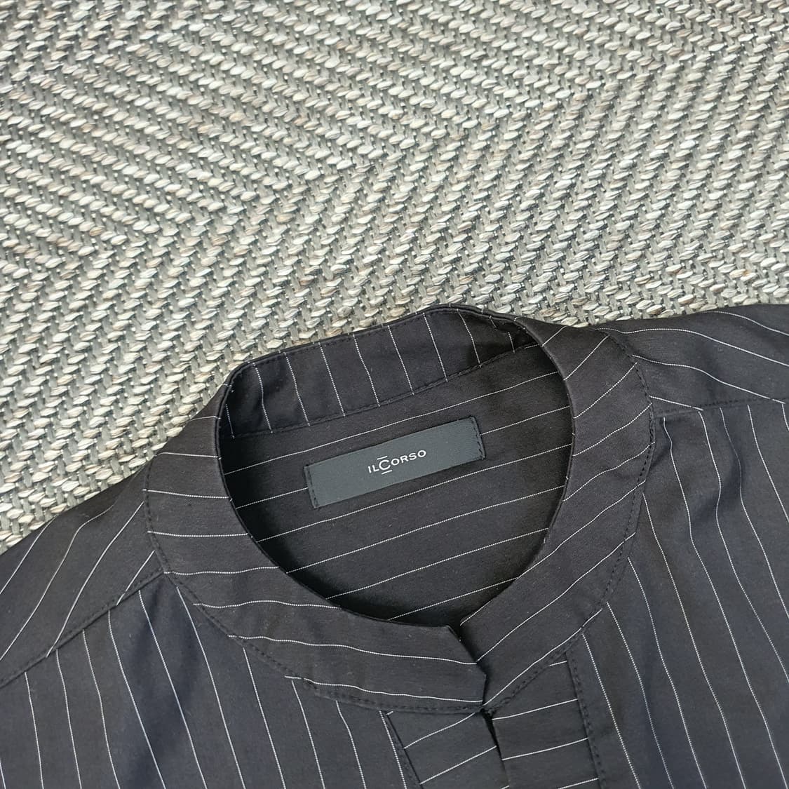 일꼬르소 스트라이프 헨리넥 반팔티 남자105 상품이미지2