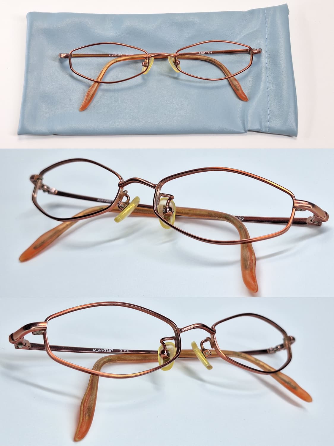 00s 일본 빈티지/alook ALK-F3267 긱시크 슬림 안경테 상품이미지4