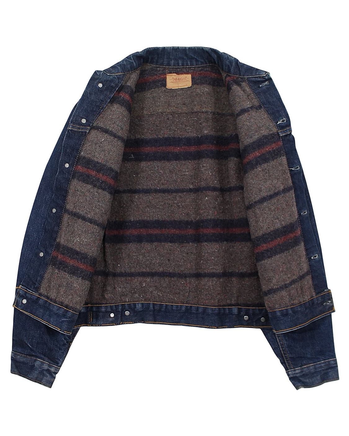 1960s USA 리바이스 70505-0317 데님 자켓 빅E 블랭킷 상품이미지3