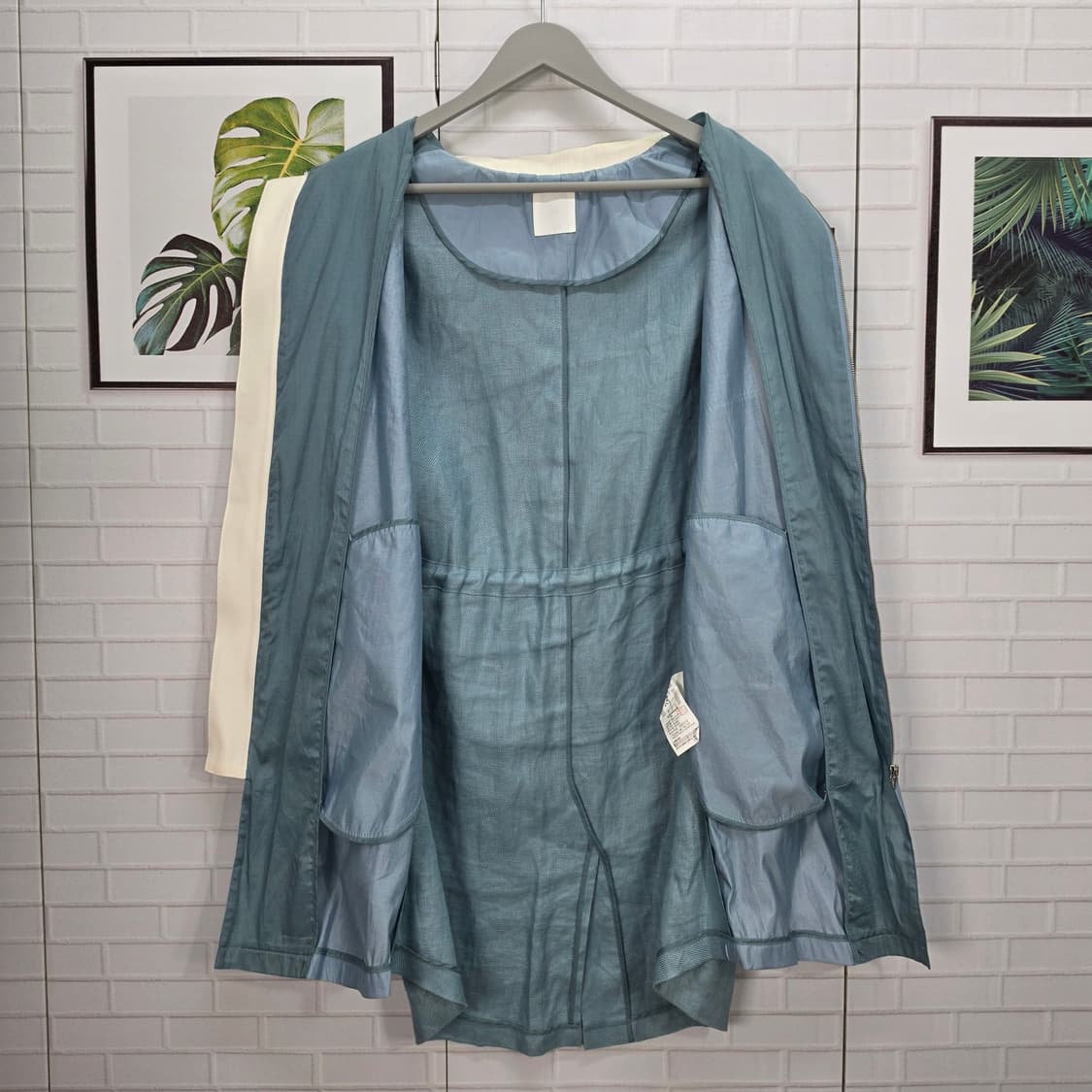 KUHO 구호 마 혼방 집업 롱자켓 55사이즈 상품이미지7