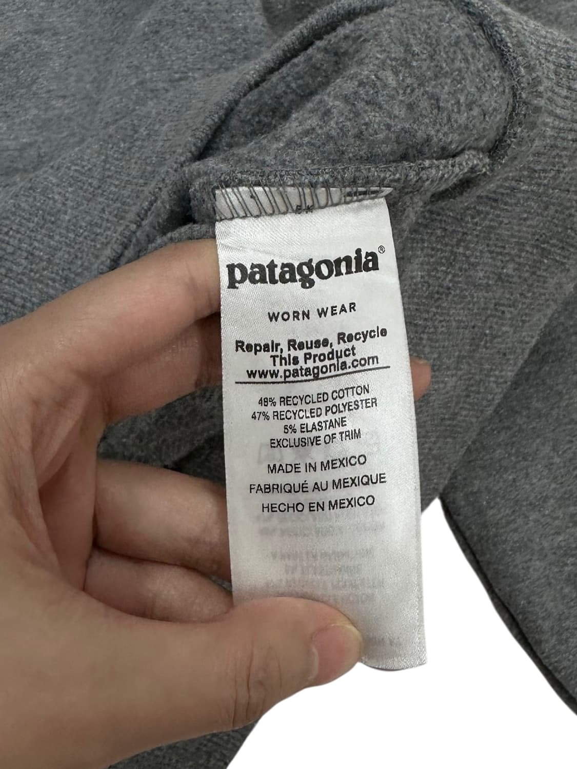 파타고니아 스웻셔츠 맨투맨 그레이 (M) 상품이미지8