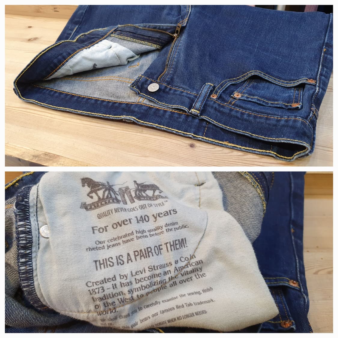 허리32.리바이스 511 스판 데님팬츠  상품이미지5