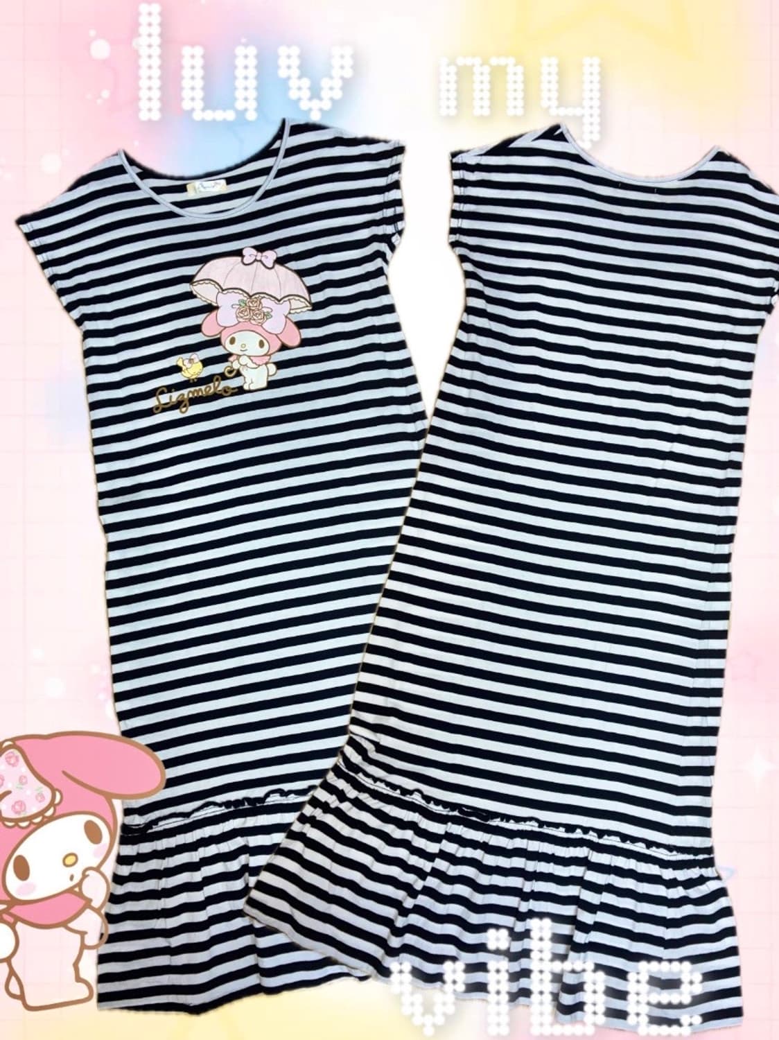 LIZMELO 리즈멜로 마이멜로디 히메갸루 롱 원피스 상품이미지1