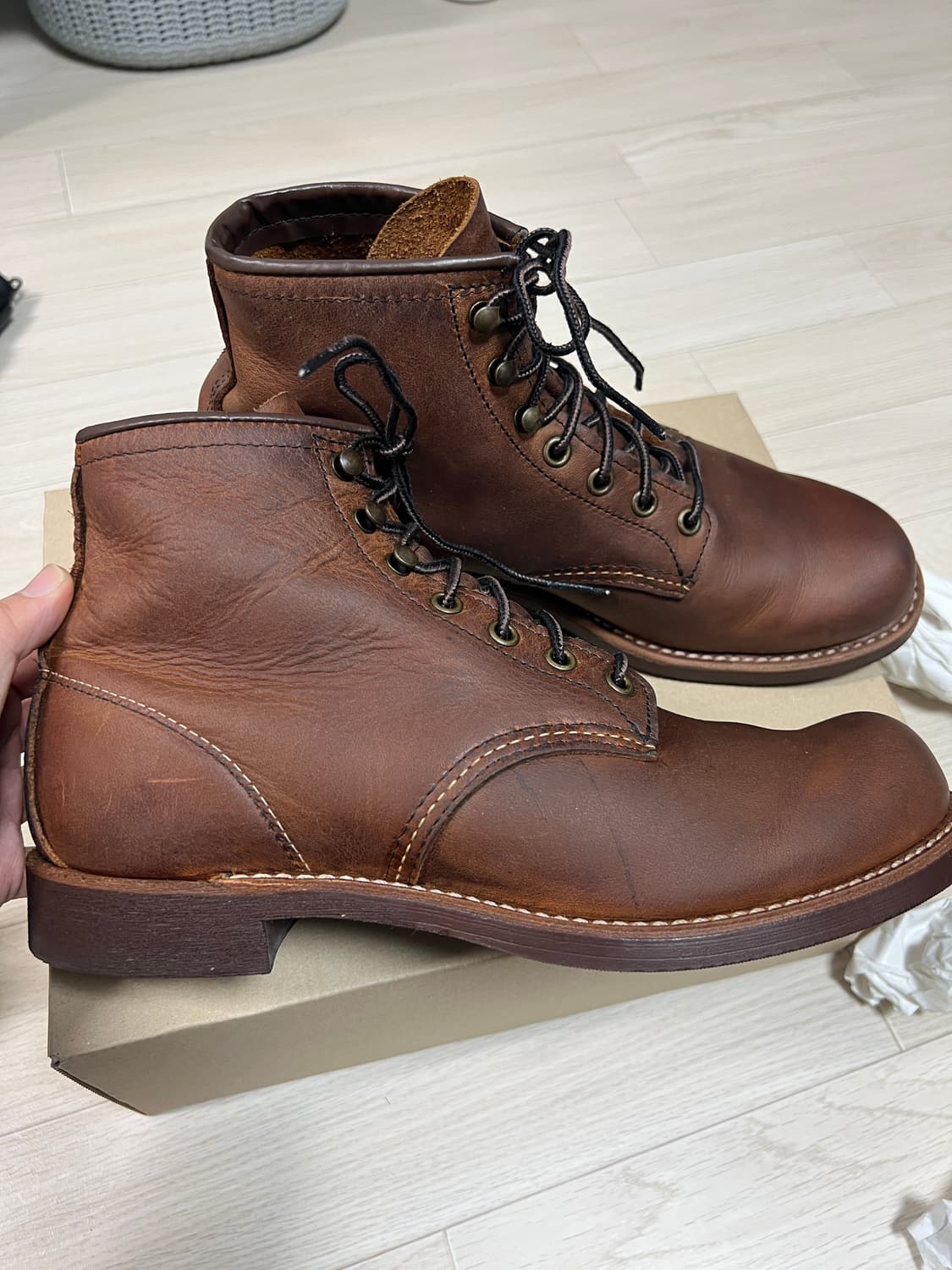 택포28) 레드윙 3343 블랙스미스 7.5D 255 상품이미지3