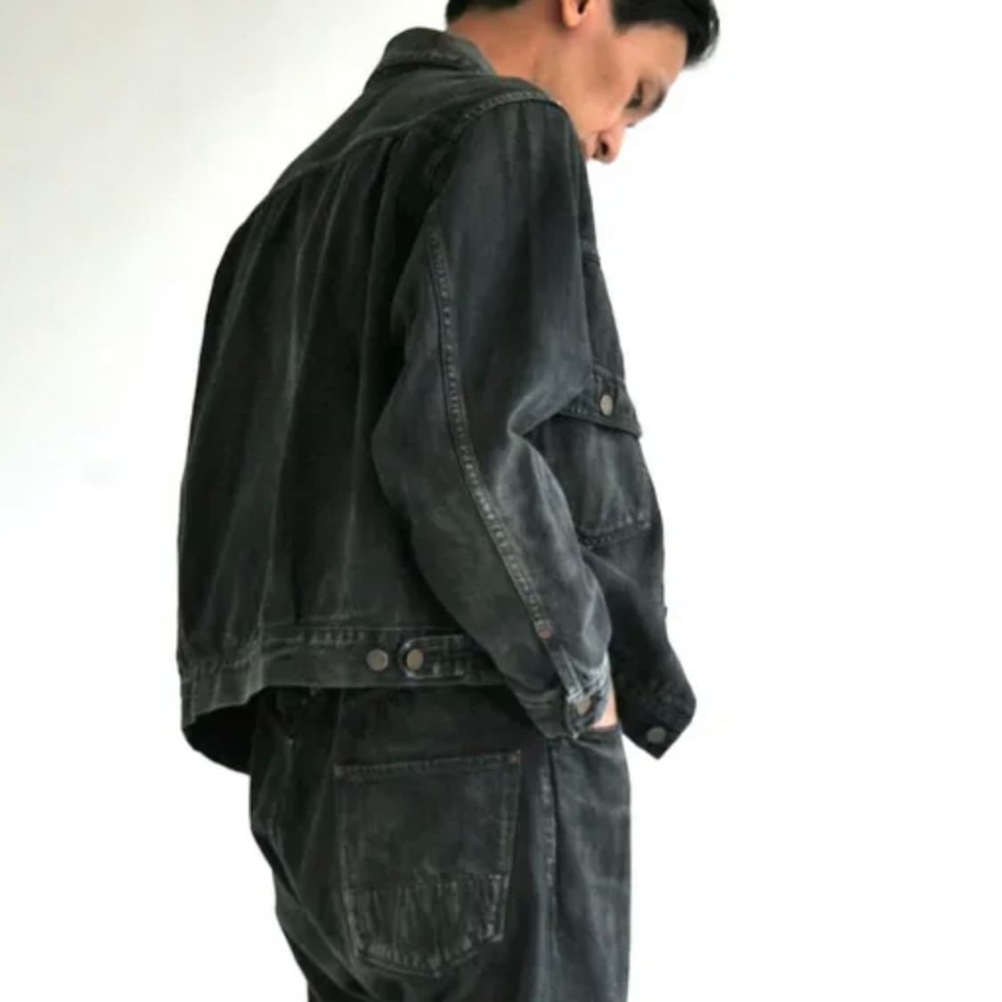 [2]아나크로놈 SULFUR DYE 서퍼 다잉 가공 type2 트러커 자 상품이미지5