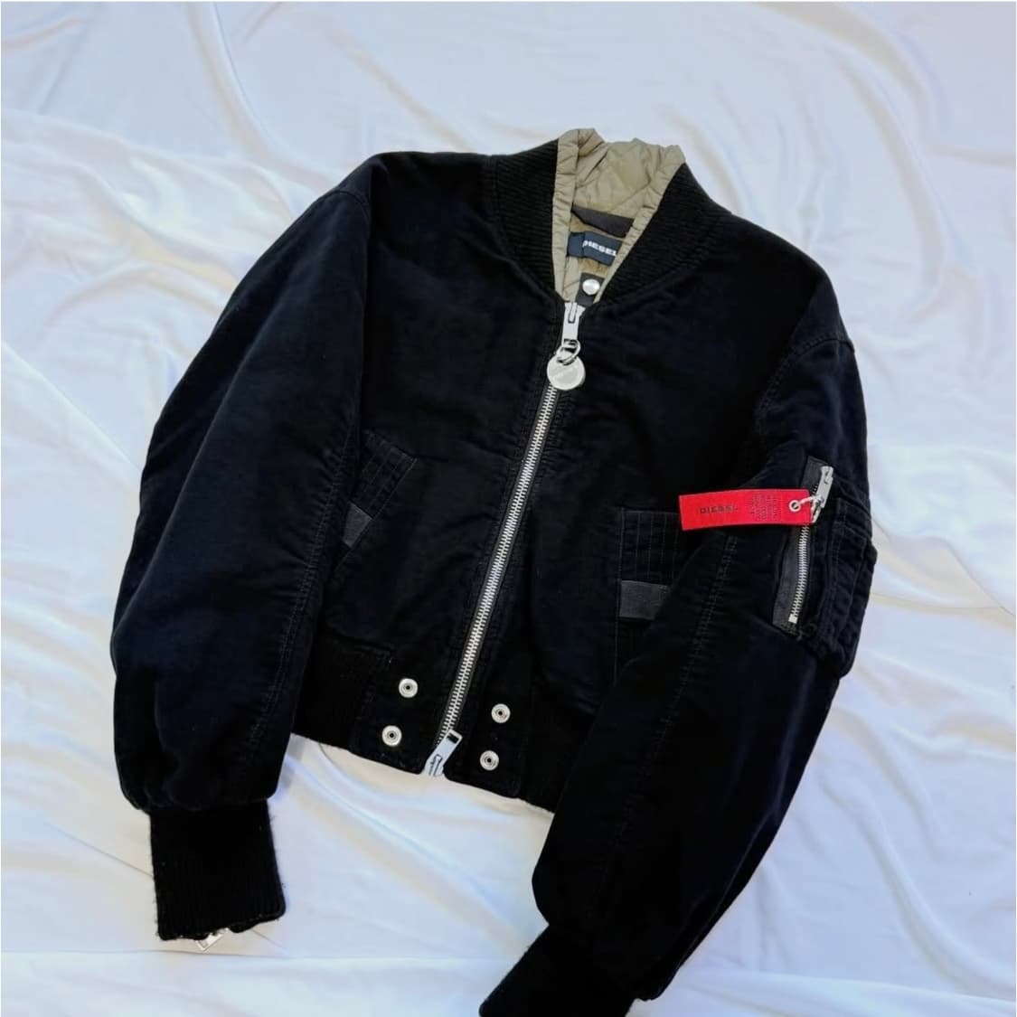 디젤 백 지퍼 봄버 자켓 상품이미지2
