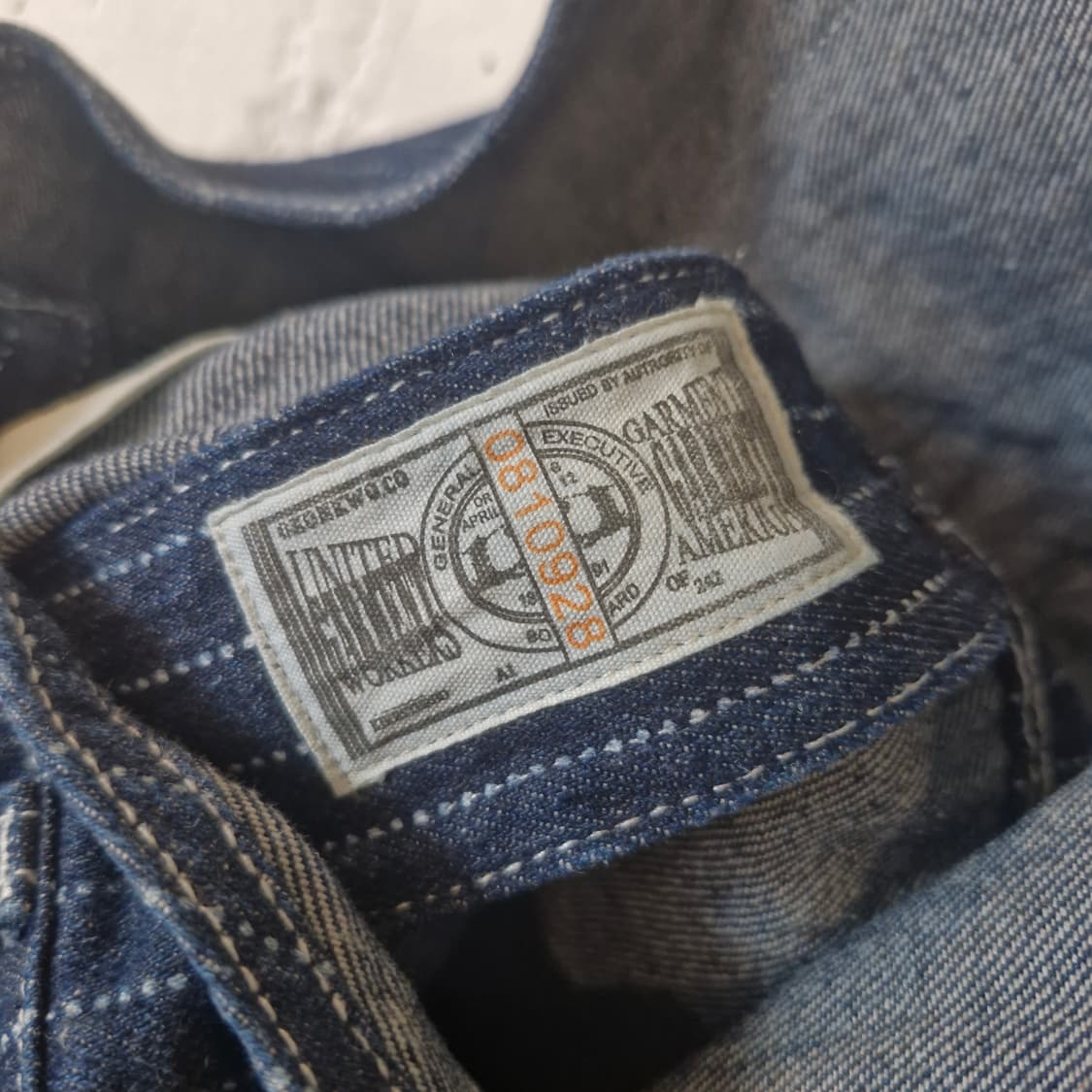 USA 빈티지 스트라이프 데님 오버롤 상품이미지4