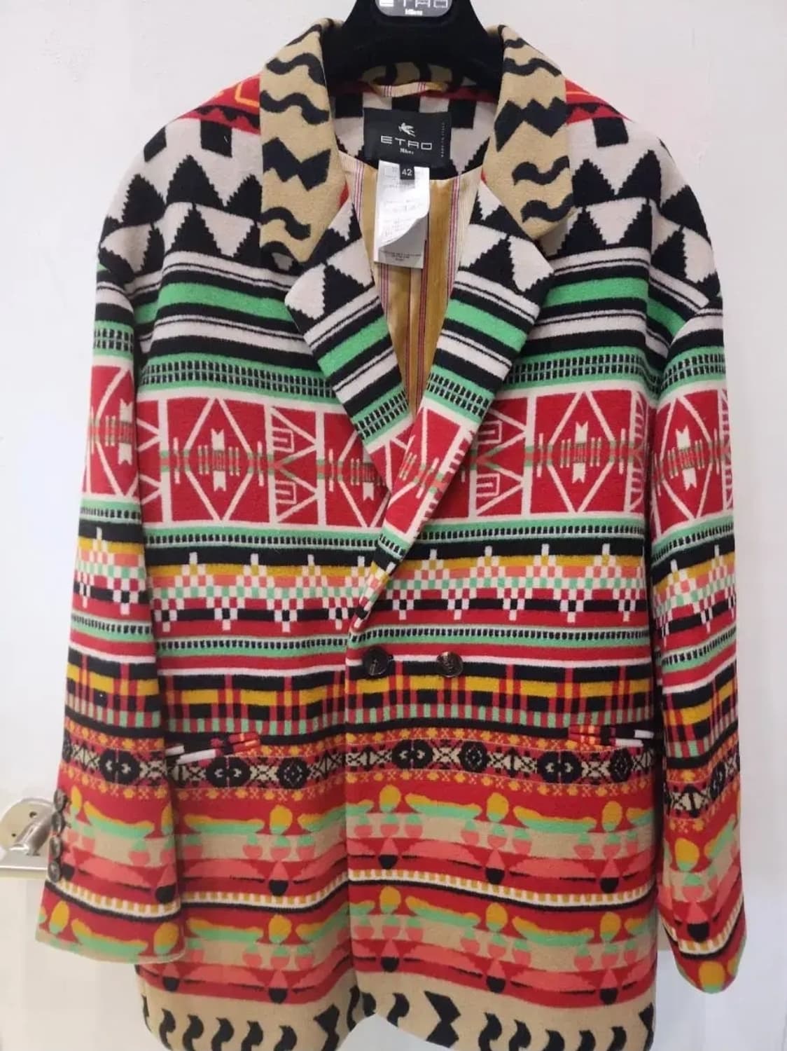 에트로 여성 멀티 프린팅 더블코트 42  새제품 상품이미지4