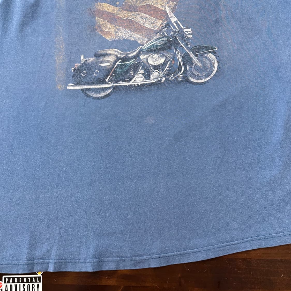00s USA 할리데이비슨 이글 플레임 페이디드 티셔츠 XXL 상품이미지4