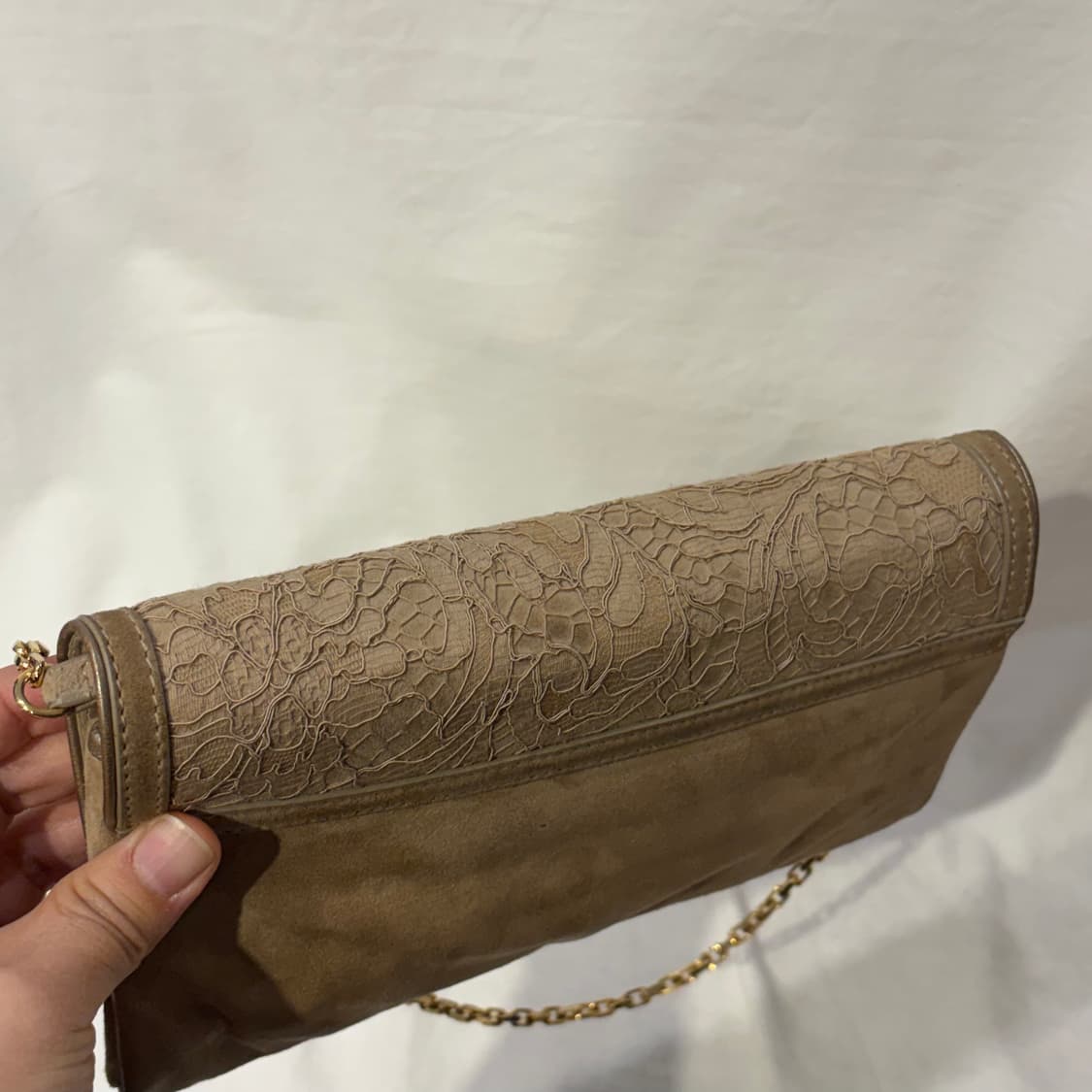 버버리 레이스 패턴 체인 클러치 숄더백 가방 상품이미지6