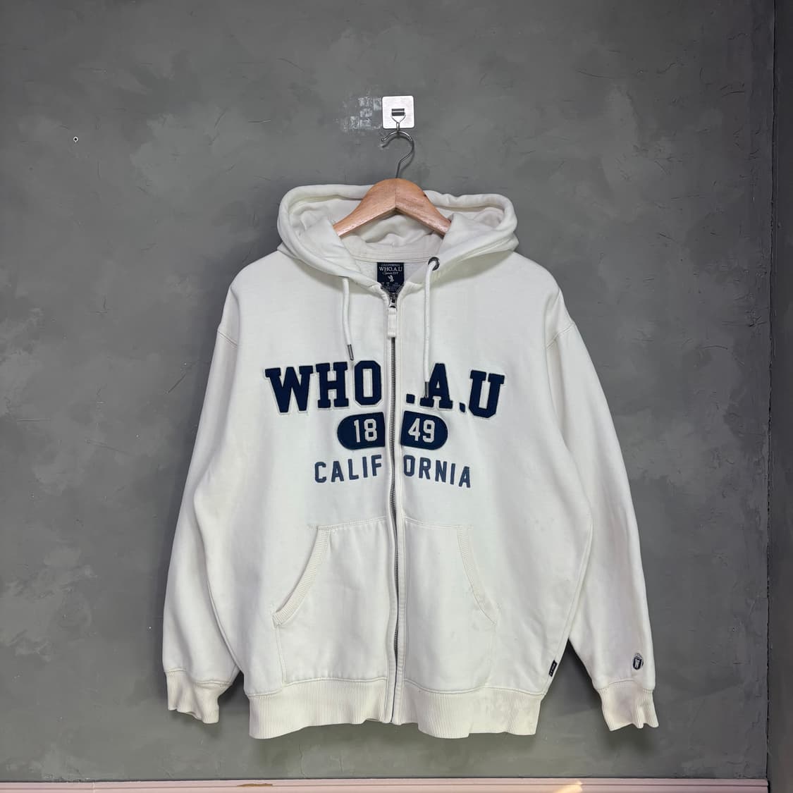 후아유 후드집업 화이트 상품이미지1