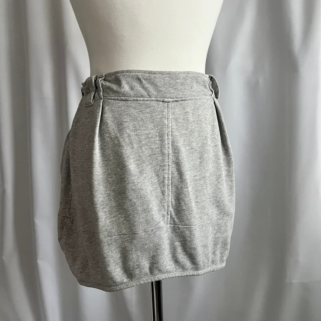 grey button mini skirt 상품이미지3