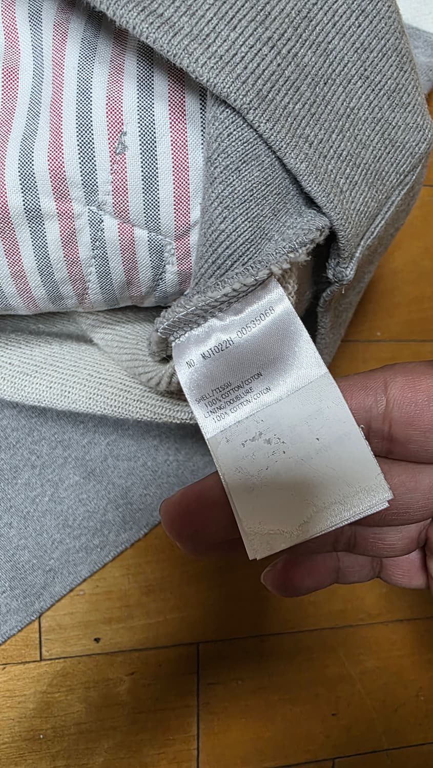 [백화점판,4]톰브라운 사선완장 후드집업 그레이 상품이미지7