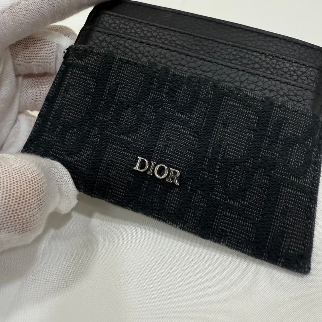 디올 오블리크 카드지갑 블랙 풀박스 상품이미지4