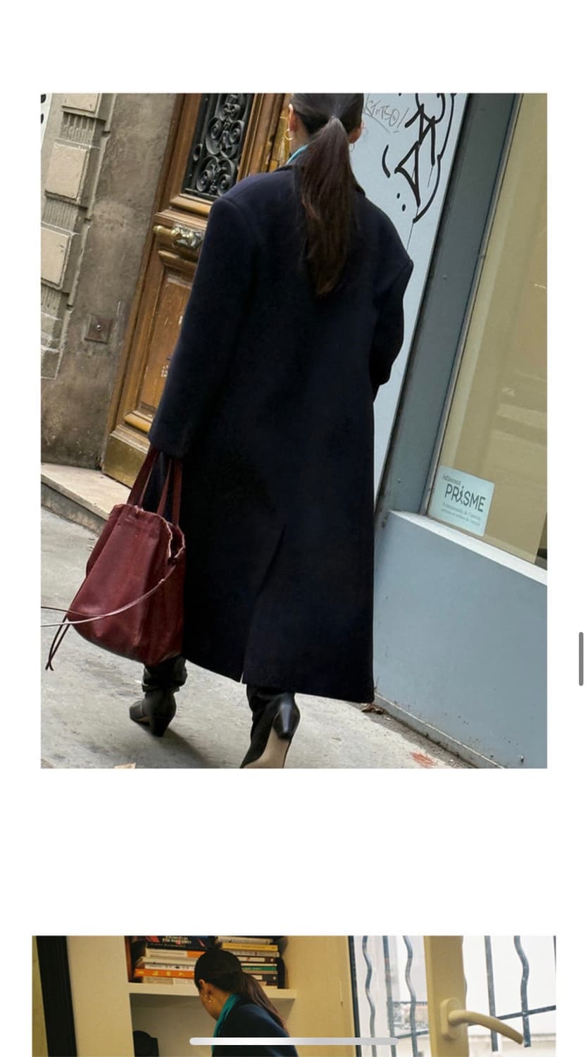 새상품 런던플랏 클래식더블 롱코트 상품이미지4