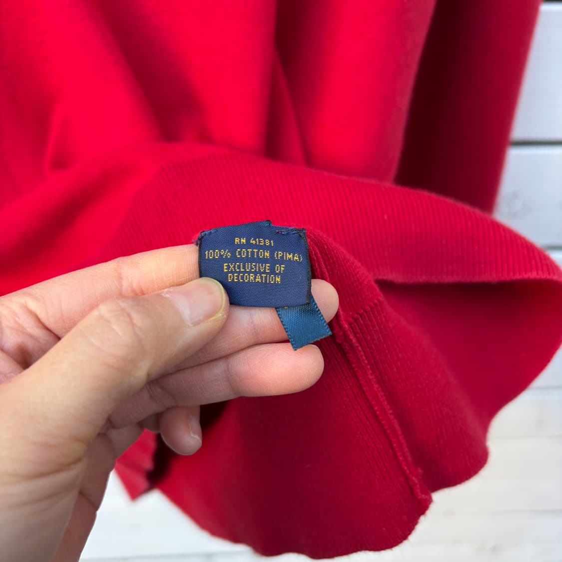 Polo 폴로 피마코튼 브이넥 니트 상품이미지7