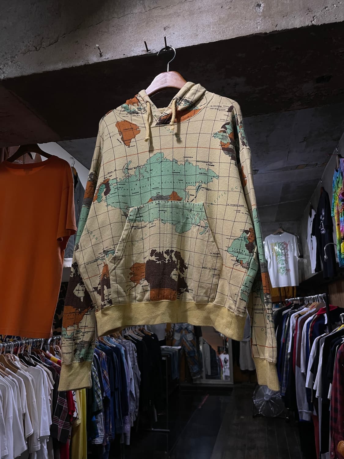 90s Hai Sporting Gear 하이 세계 프린팅 후드 상품이미지1
