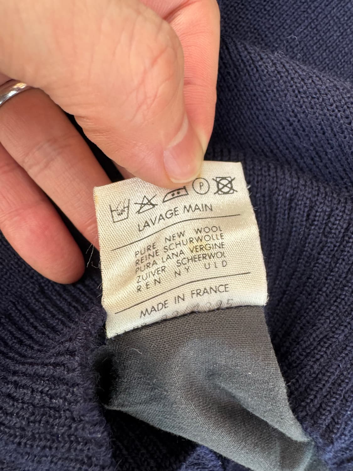 90s 셀린느 자수 울 가디건 상품이미지4