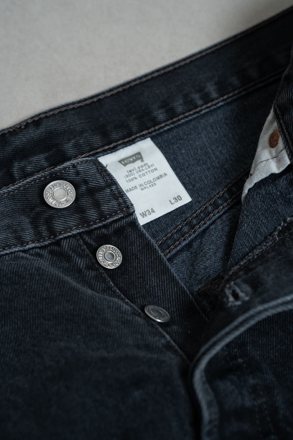 빈티지 리바이스501 블랙데님 34x30 상품이미지5