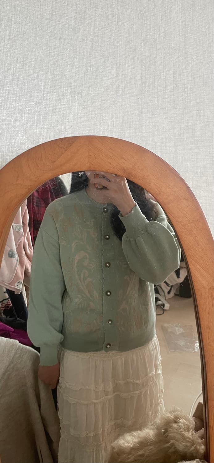 모리걸 빈티지 엑시즈팜 민트 가디건 ❄️🤍 [새상품] 상품이미지5