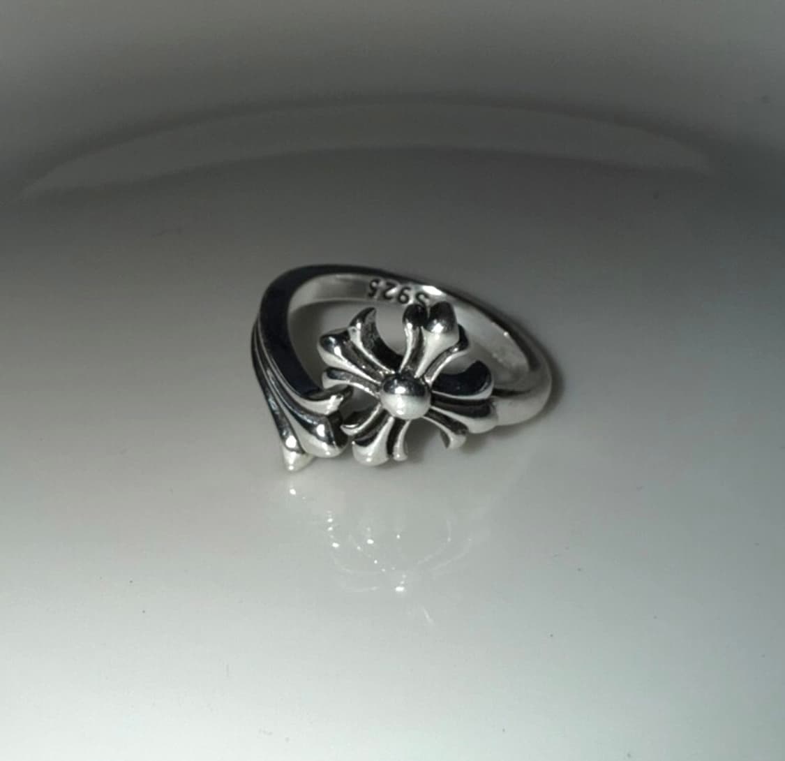 <남녀공용>실버925 오픈링 실버링 은반지 빈티지링 크로스링 상품이미지1