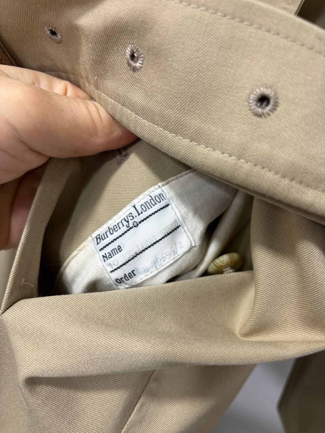 정품)버버리 롱 트랜치코트 상품이미지6