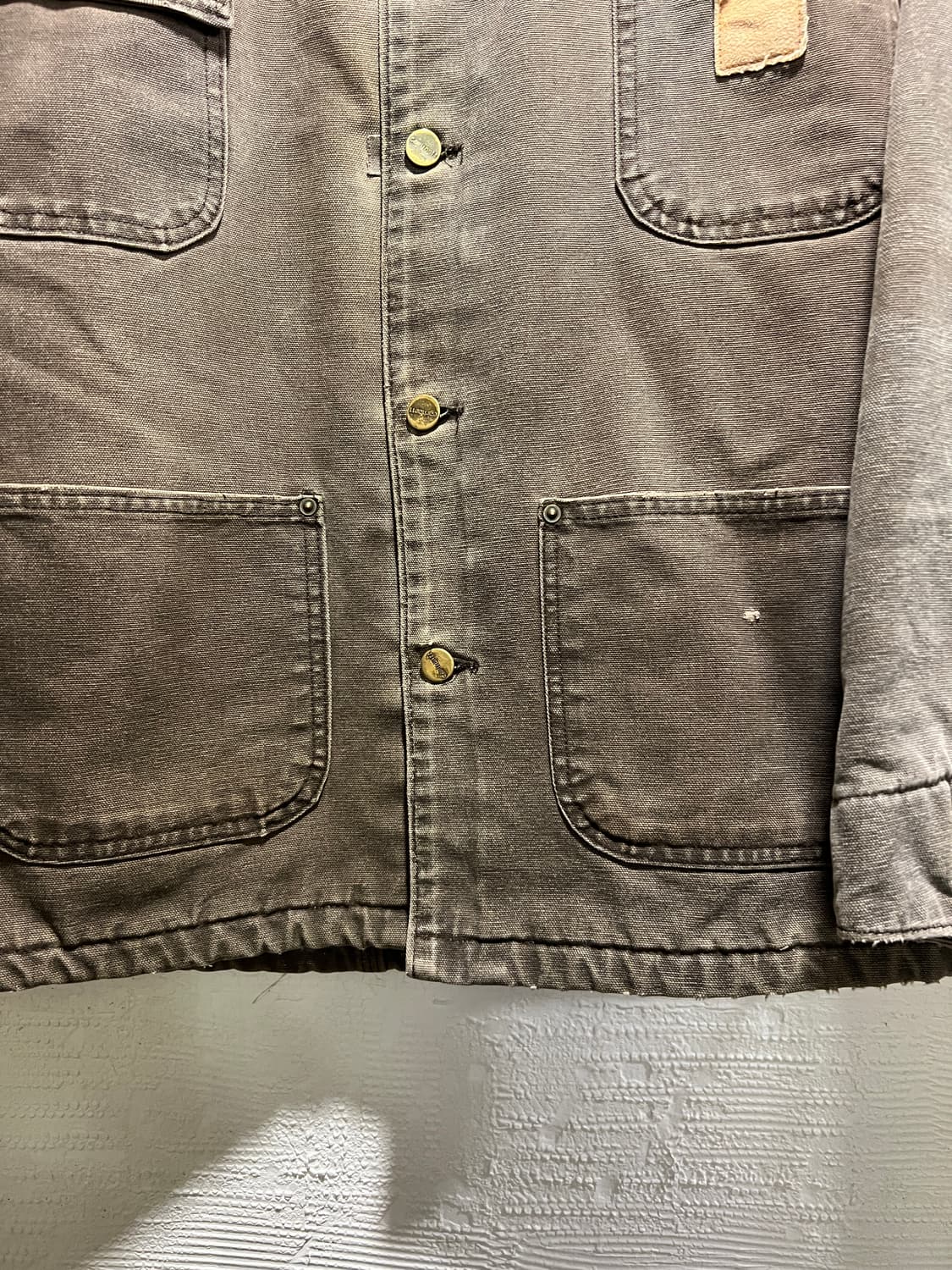 [M]칼하트 USA 빈티지 워싱 블랭킷 라이닝 다크브라운 초어 자켓 상품이미지4