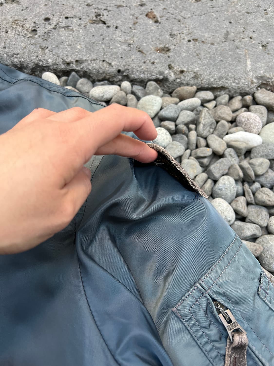 2000s HARD FADED ALPHA CWU 45 알파인더스트리 봄버 상품이미지7