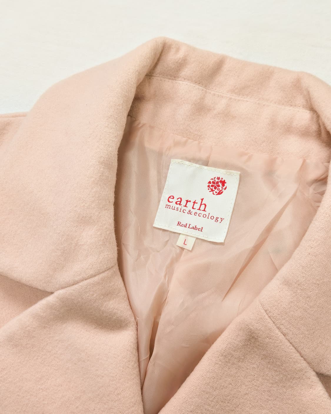 히메  피치 핑크 진주 버튼 코트 상품이미지4