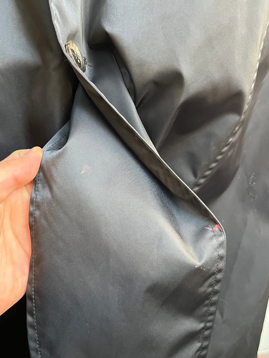 Yohji Yamamoto 나일론 오버핏 트렌치코트 블랙 3 상품이미지10