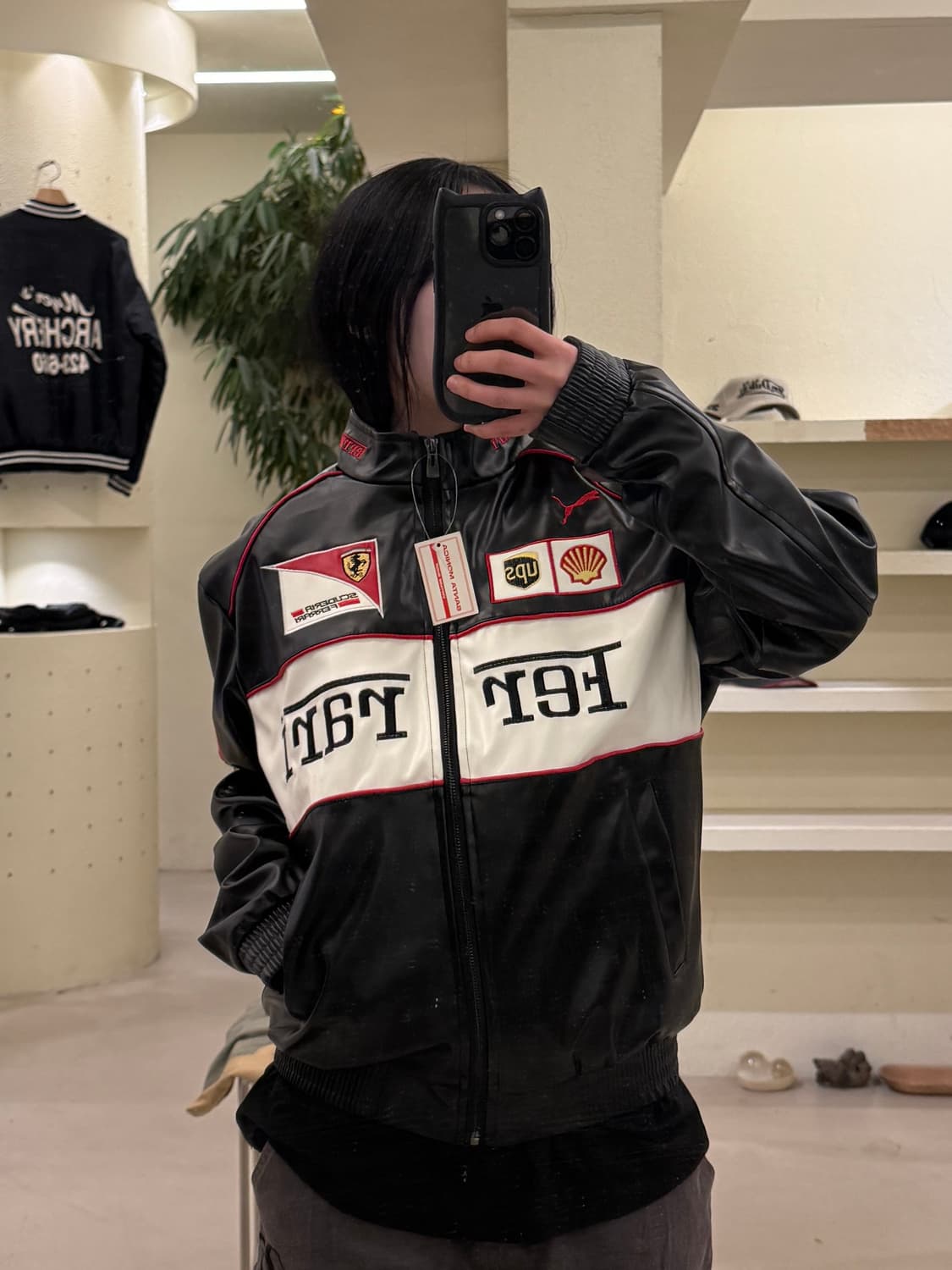 빈티지 페라리 레더 자켓 U148 상품이미지1