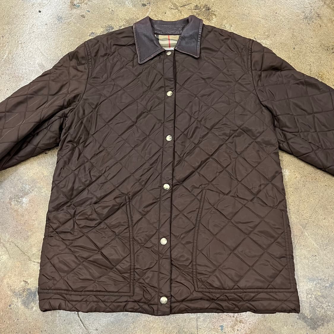[정품] 버버리 브라운 퀼팅 자켓 b14 상품이미지3