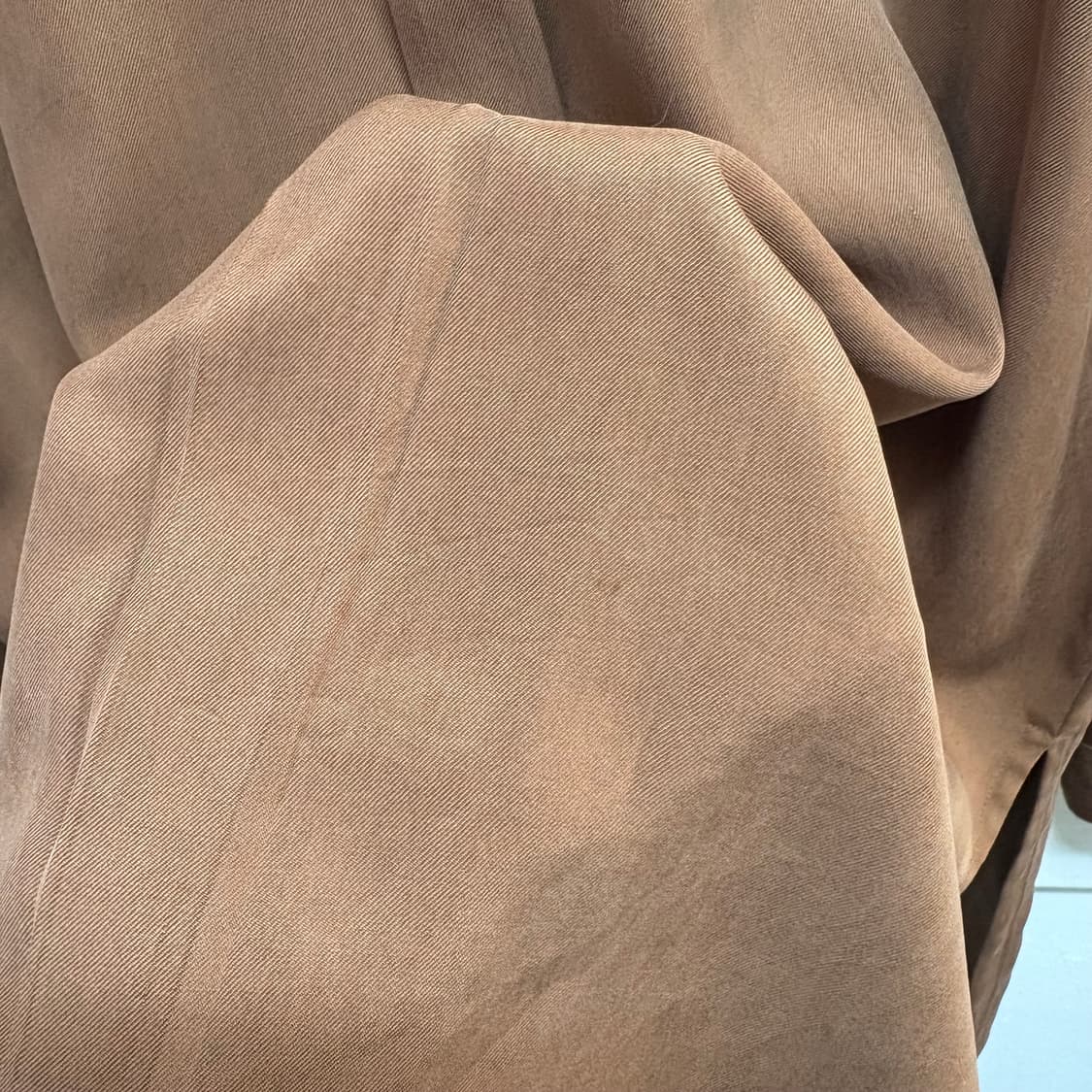 일본빈티지 브라운 클래식 실크 셔츠 남방 상품이미지6