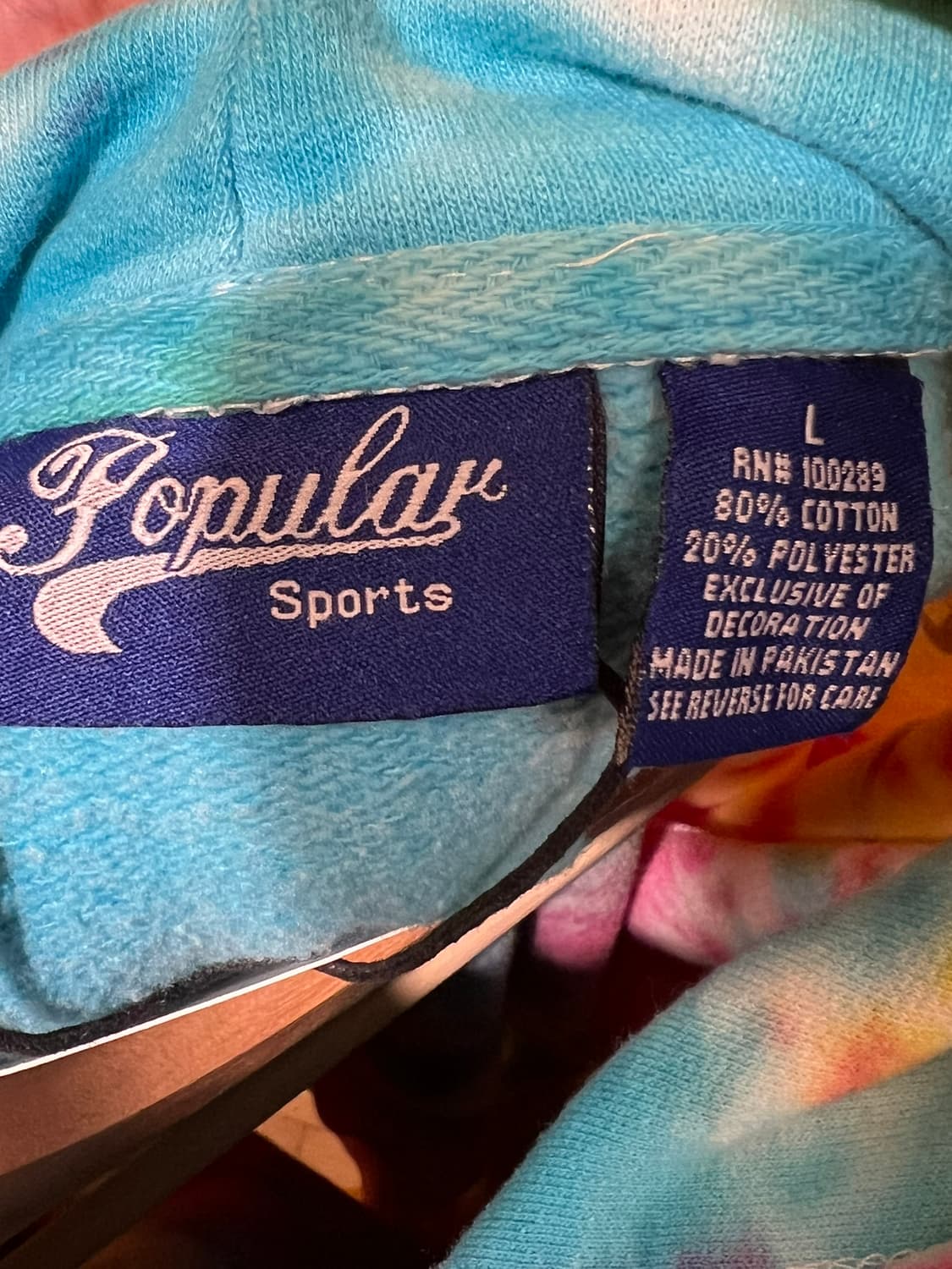 [L] 타이다이 파나마 시티 그래픽 후드 티셔츠 상품이미지6