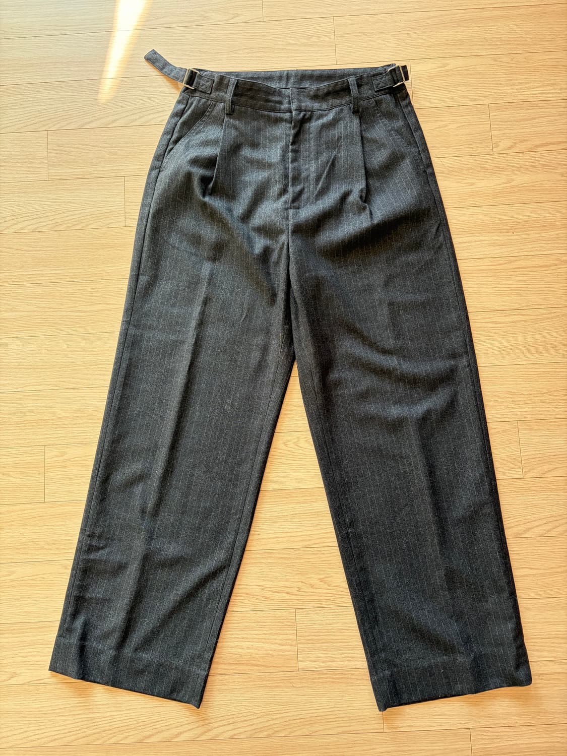 인템포무드 레트로 스트라이프 슬랙스 상품이미지4